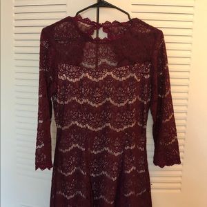 Lovely wine colored dress